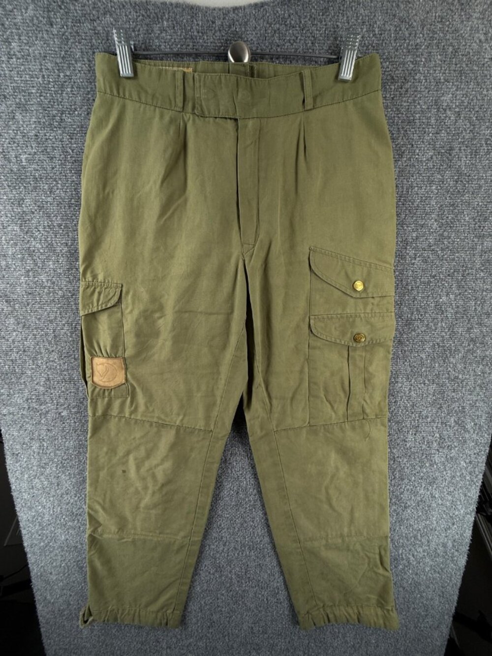 VTG Fjallraven GRONLAND Greenland Cargo Pants Hiking Women Green 38 ACTL 29X28